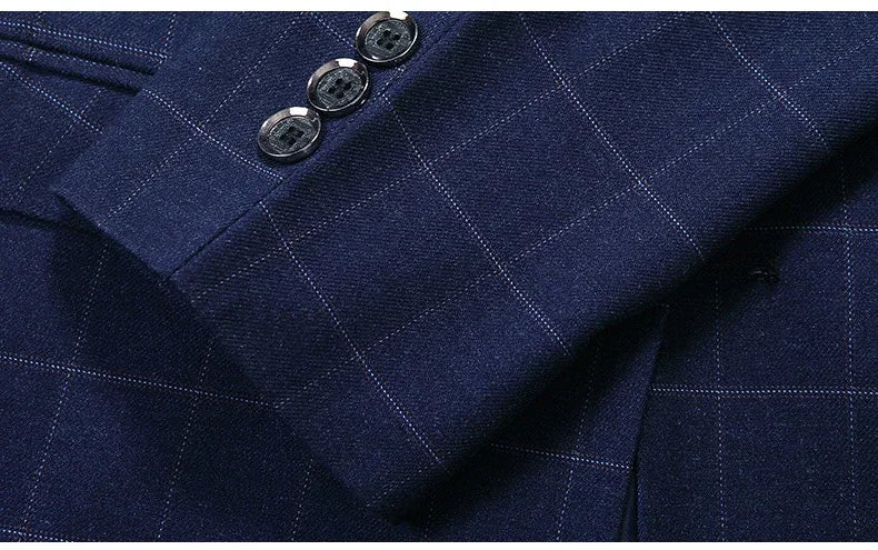 Brand Midlife Mans Blazers 2026 New Spring Autumn Plaid Design Casual Suit Men Classics Comfortable Suit Jacket Men