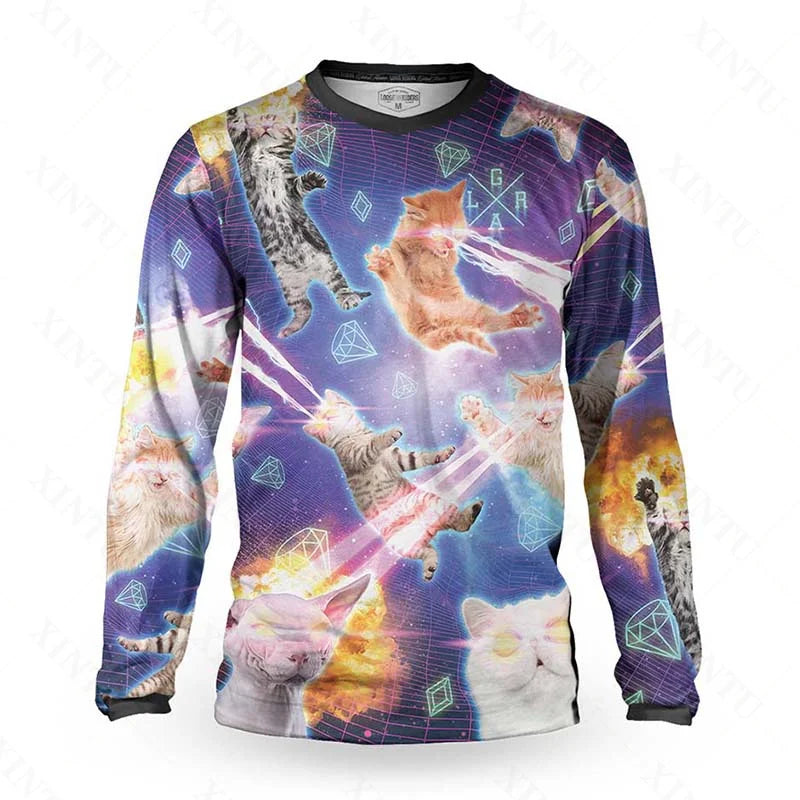 Loose Riders Men Technical Jersey Longsleeve Motorcycle DH Cross Country Tracksuit BMX MTB Mountain Bike Endurance Race Shirt