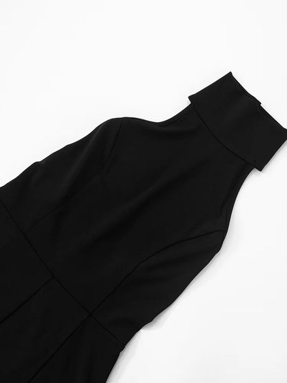 Ruffled Patchwork Sexy Rompers Female Patchwork Off-Shoulder High Waist Contrast Summer 2025 Women's Jumpsuit Bodysuits