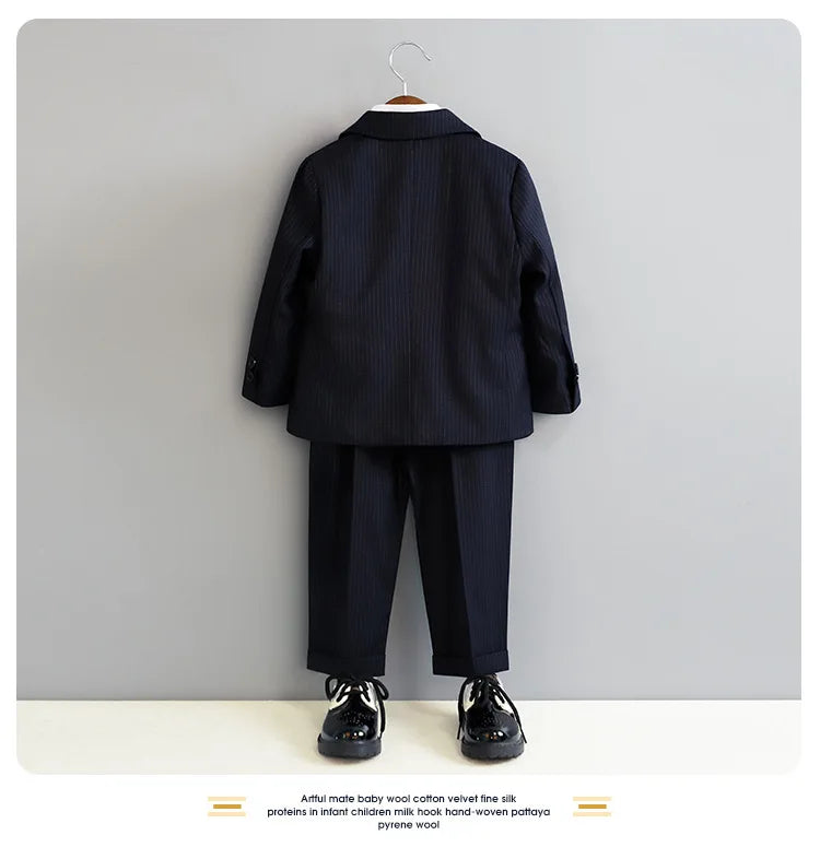 Kids 1 Year Black Birthday Dress Baby Boys Beautiful Photograph Suit Children Wedding Performance Piano Party Blazer Tuxedo Wear