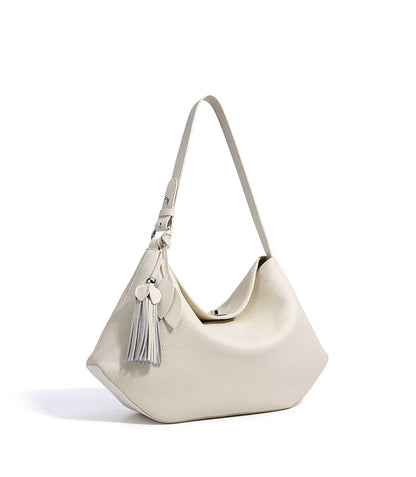 2026 Hot Top Grain Leather Spacious Tote Bag Fashionable Underarm Single Shoulder Crossbody Bag Women Chic Shopping Hobo Handbag
