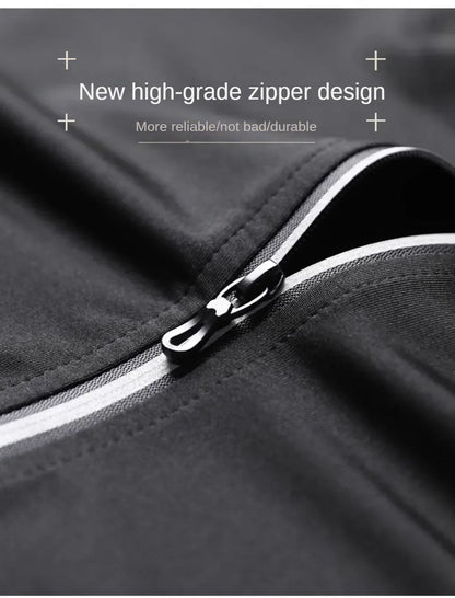 3-7Pcs Men's Ice Fiber Quick-Dry Running Fitness Full Set/Suit Tracksuit For Marathon, Training Cycling，Jogging,Gym， sweatpants