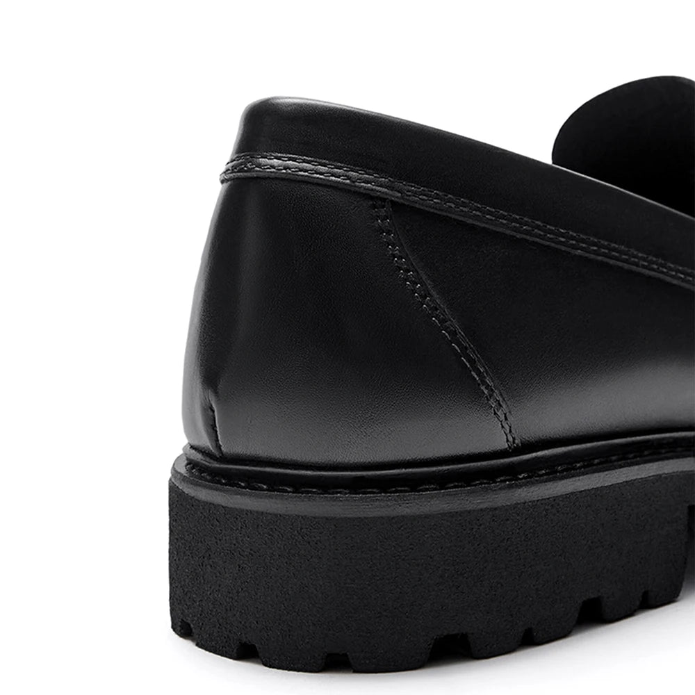Full Grain Leather Men's Loafer Shoes High Quality Handmade Wear-Resistant Genuine Leather Casual Shoes