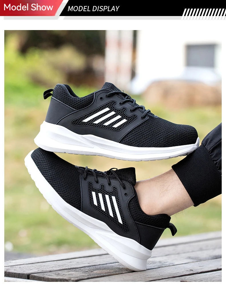 Safety Work Shoes Steel Toe Protective Boots Women Men Anti-Punctur Work Boots Indestructible Safety Shoes Outdoor Sneaker