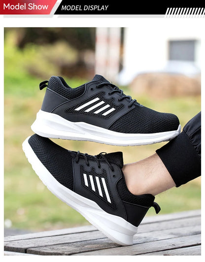 Safety Work Shoes Steel Toe Protective Boots Women Men Anti-Punctur Work Boots Indestructible Safety Shoes Outdoor Sneaker