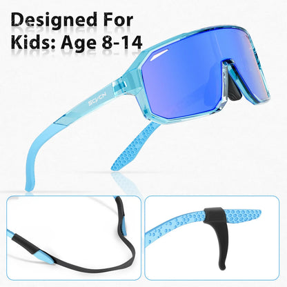 Boys Bike Sunglasses Child Cycling Glasses for Kids UV400 Girls Small Size Glasses Fashion Outdoor Sports Protection 2026