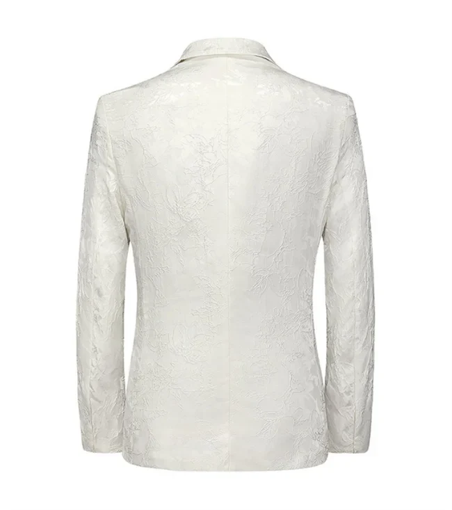 2026 New Men Business Social Suit Jacket Summer Male Single Breasted Thin Dress Male Jacquard Blazers Coats