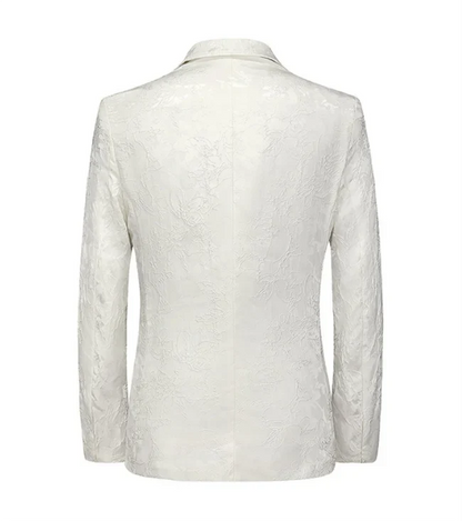 2026 New Men Business Social Suit Jacket Summer Male Single Breasted Thin Dress Male Jacquard Blazers Coats