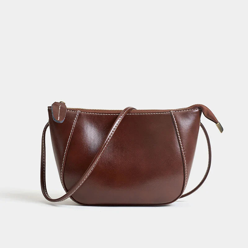 Women's Genuine Cow Leather Shoulder Bags Ladies Fashion Versatile Designer Luxury Crossbody Bag Female Shell Handbags for lady