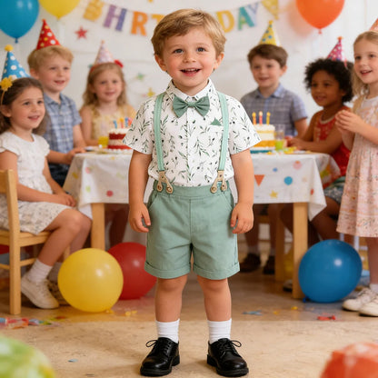 Baby Boy Clothes Toddler Wedding Outfit Kids Formal Birthday Party Suit Set Infant Graduation Piano Performance School Clothes