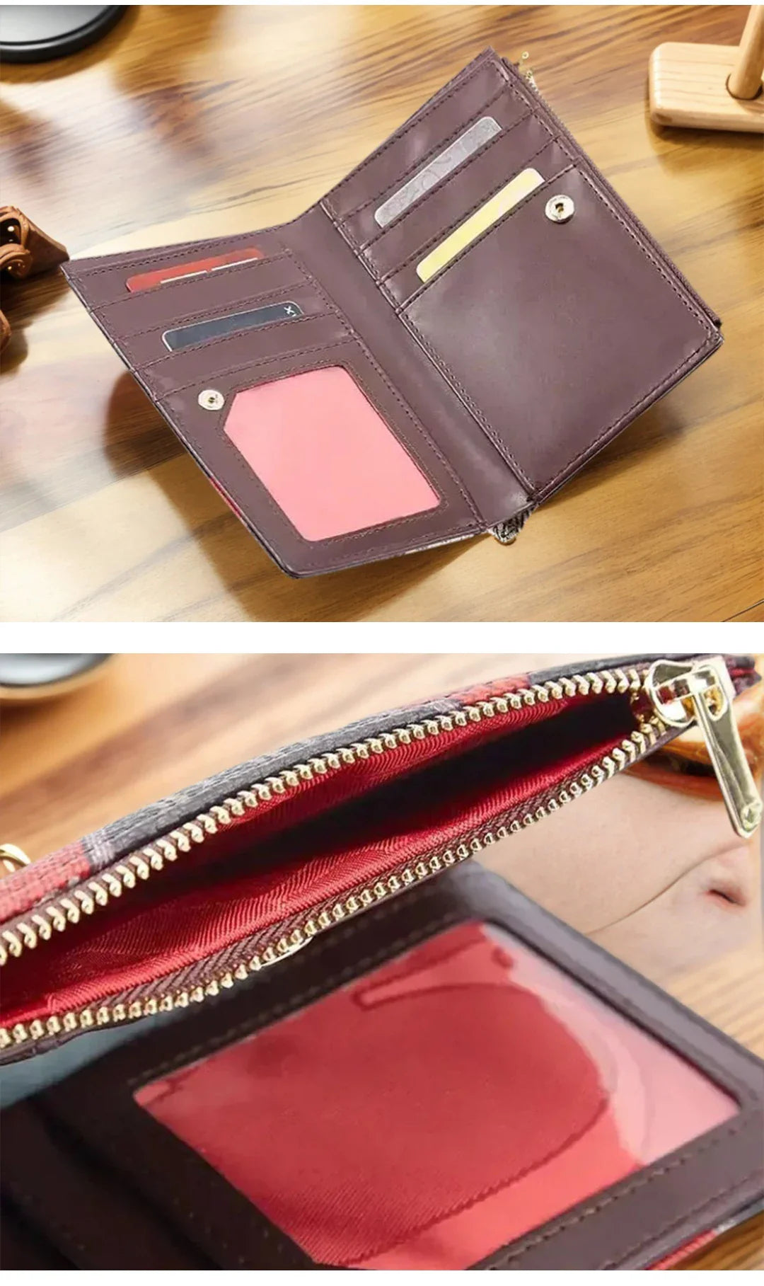 Exquisite Compact Portable High-quality Wallet With A High-end Feel Light Luxury Women's Cartoon Pattern Printed Wallet