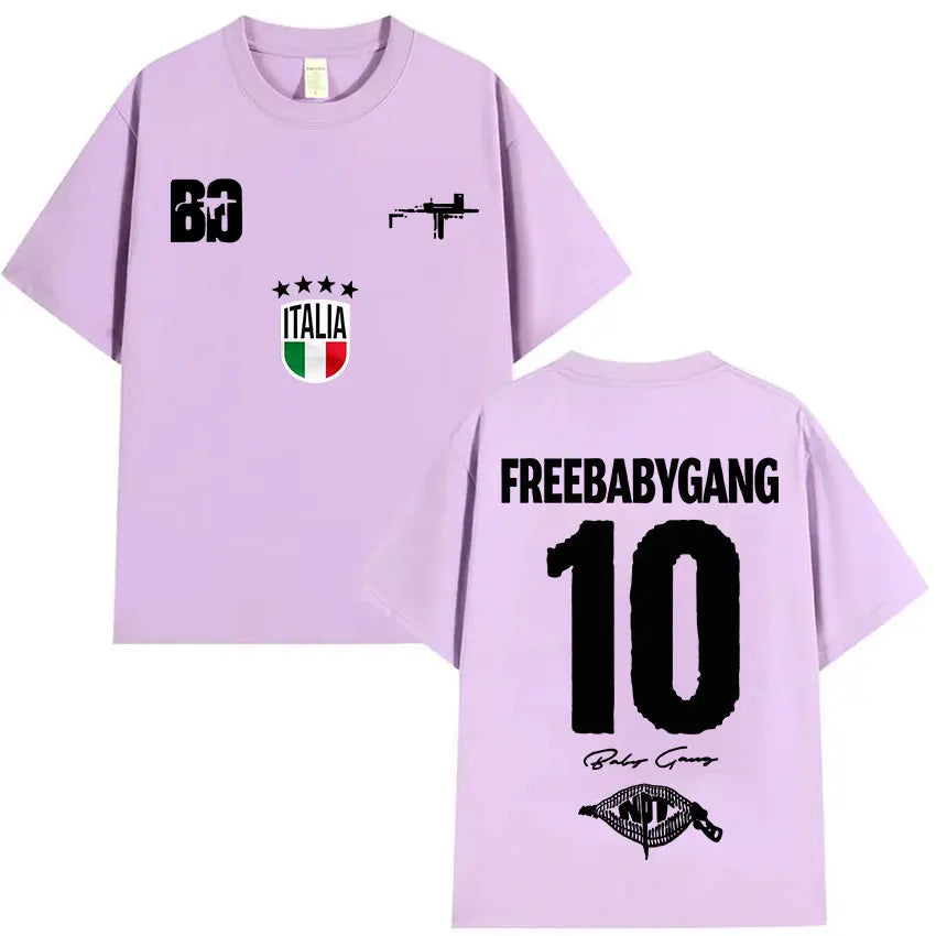 Rappeur Baby Gang Tour 2025 Album Merch T-shirts Men Women Clothing Hip Hop Oversized T Shirt Summer Casual Short Sleeve T-shirt