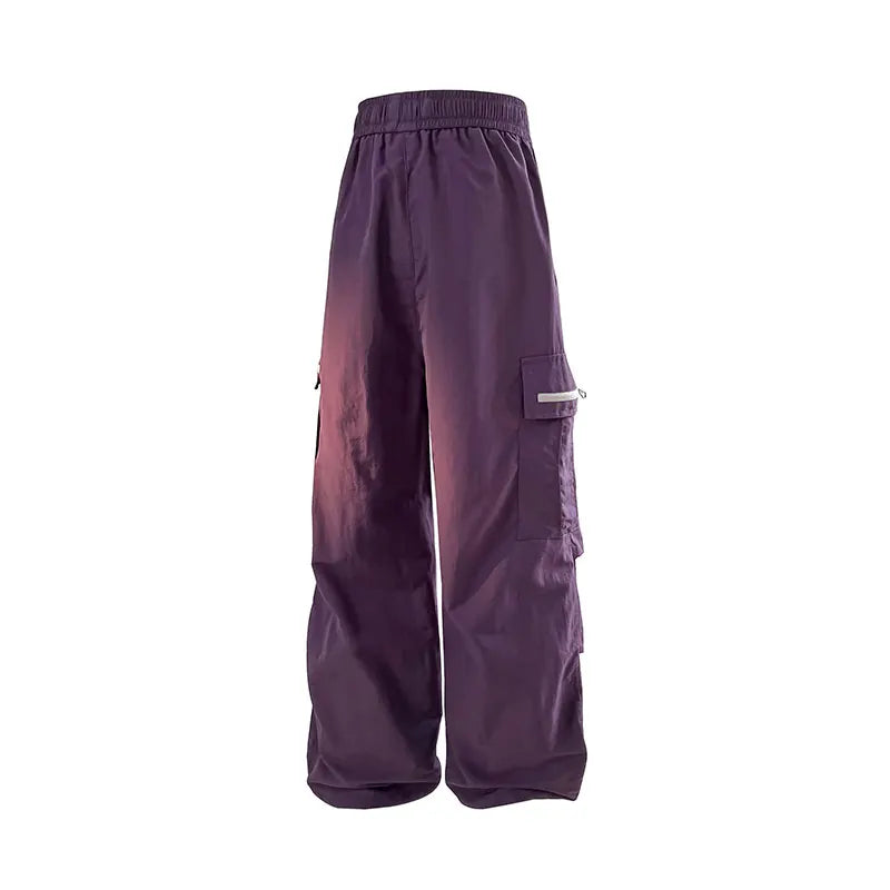 Women Hiking Pants Outdoor Waterproof Zippered Pocket Mountaineering Paratrooper Pants Autumn Breathable Camping Cycling Pants