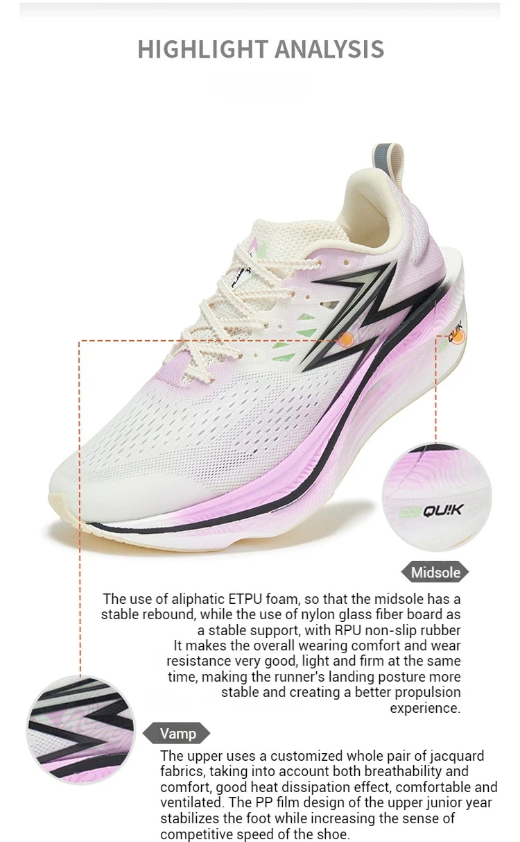 Flame 3.0 ET Men Running Shoes Racing Marathon Breathable Comfort Stable Rebound Jogging Male Sneakers 672612245F