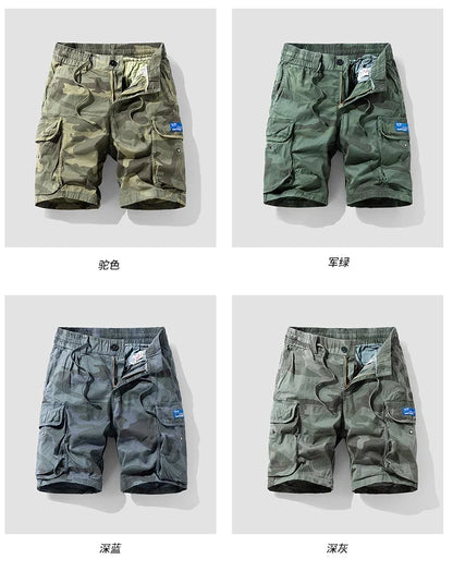 Sports Outdoor Casual Breathable Straight Leg 5 Inch Street Short Pants Men's New Summer Trend Brand Wide Loose Cargo Shorts