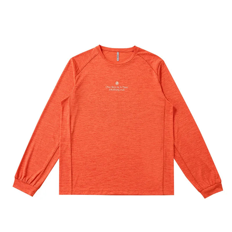 Men's Long Sleeve Quick Dry Sports T-Shirt Moisture Wicking Gym Fitness Top Outdoor Running Hiking Activewear Workout Tee