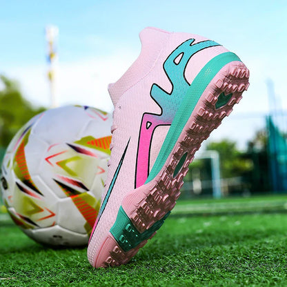 New Men Football Boots Cleats High-top Sneakers High-quality Non-Slip Indoor Soccer Shoes Futsal Grass Match Hot-selling Outdoor