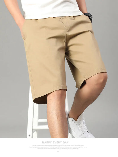 Men's Elastic Waist Casual Shorts Summer Light Weight Sweat Shorts Relaxed Fit Work Shorts Loose Casual Jogger Short