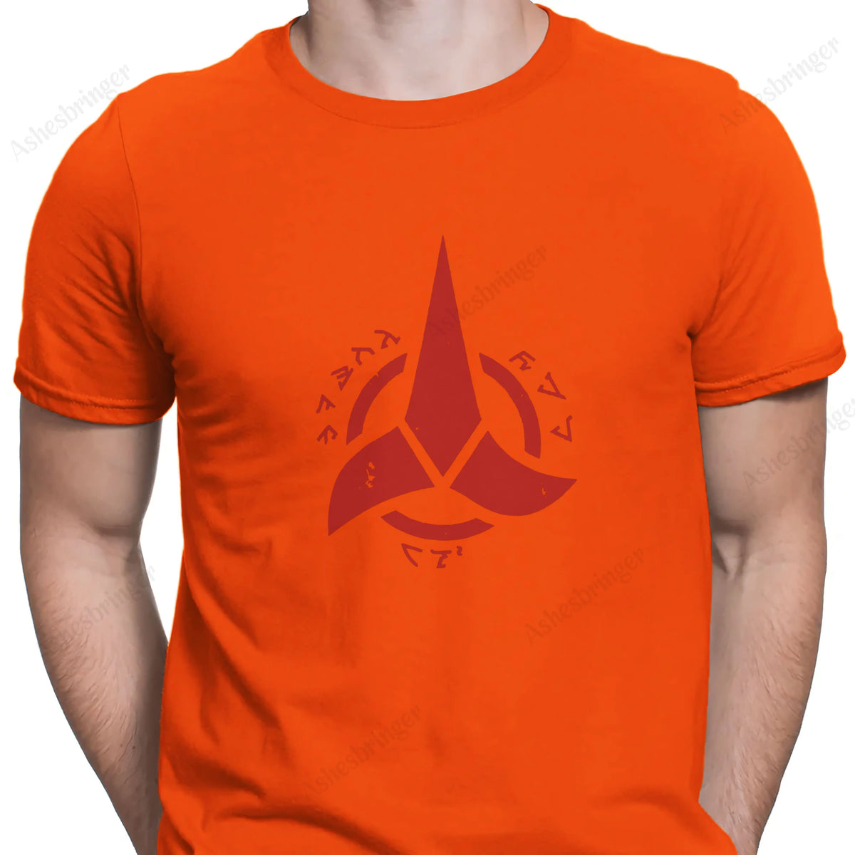 Star Trek Klingon Empire Men's Graphic Crew Neck Tee Street Casual Style Tops for Men and Women