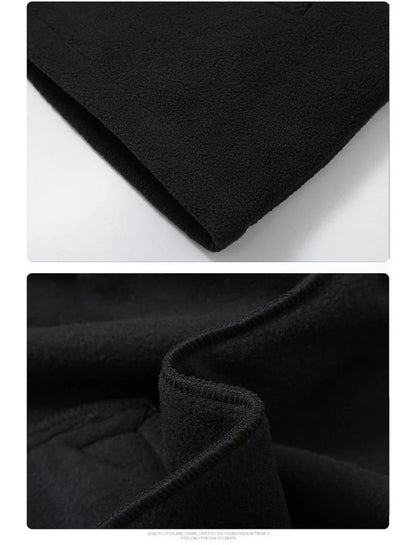 Solid Color Polar Fleece Jacket Men Winter Thcik Warm Fleece Jacket Coat Plus Size 12XL Fashion Casual Polar Fleece Coat Male