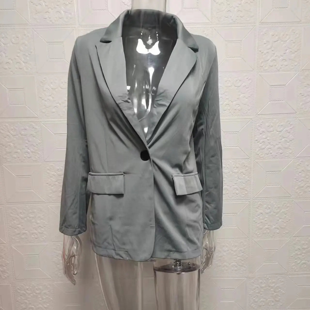 Elegant Slim Fit Suit Jacket And Pants Set for Women 2024 New Fashion Spring Autumn Turn-down Collar High-end Feeling
