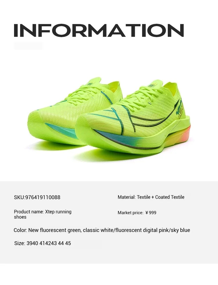 160X 6.0 Running Shoes For Men Summer Multi-scene Carbon Plate Running Shoes Breathable Racing Sports Shoes 976419110088