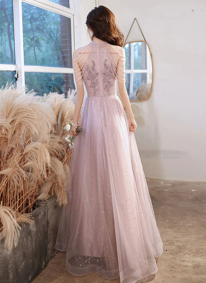Luxury High Quality Pink Evening Dress 2026 For Prom Birthday Socialite Senior Specical Vestidos Party Dress For Women