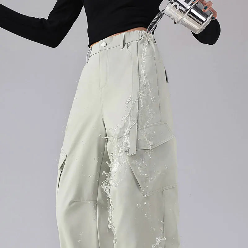 Outdoor Hiking Pants Woman 3 In 1 Removable Fleece Waterproof Camping Trousers Winter Large Pocket Windproof Cycling Travel Pant