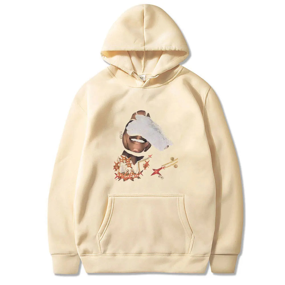 Michael Jackson Face Graphic Hoodie Men Women Classic Vintage Gothic Rock Streetwear Unisex Hip Hop Oversized Pullover Hoodies
