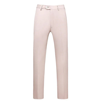 Men Dress Pants Solid Color Slim Fit Business Casual Office Wedding Formal Trousers High Quality Men Clothing Suit Pants 29-40