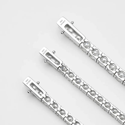 3/4/5mm Moissanite Tennis Bracelet for Women Man S925 Silver Plated 18k Gold Wedding Party Fine Jewelry with certificate