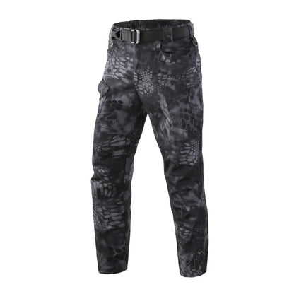Men New Tactical Pants Multiple Pockets Waterproof Abrasion Resistant Cargo Trousers Outdoors Hiking Climbing Training Pant