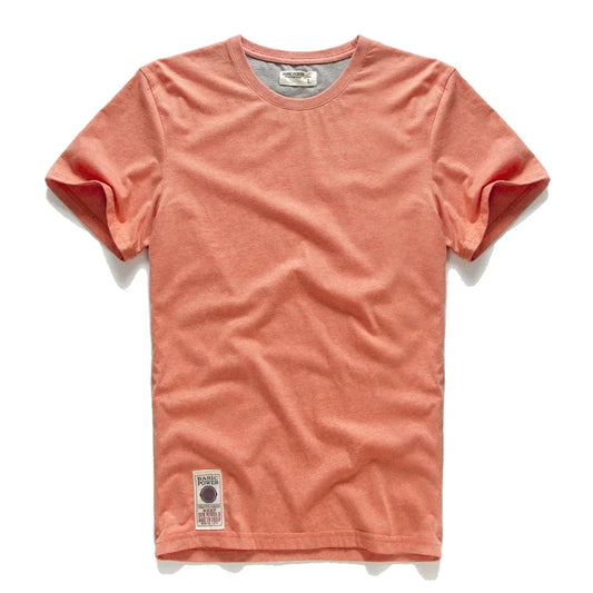 Men's Solid T-shirt Cotton t shirt Men Causal O-neck Basic Tshirt Male High Quality Classical Tops