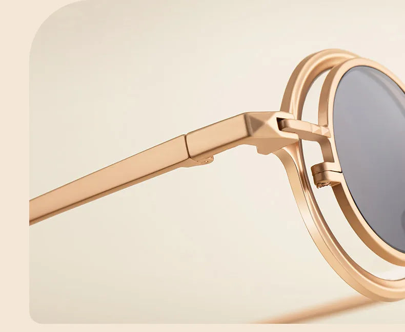 Steampunk Sunglasses For Men Metal Frame Vintage Retro Round Fashion Glasses Punk Dropshipping Gafas De Sol Lunette De Soleil