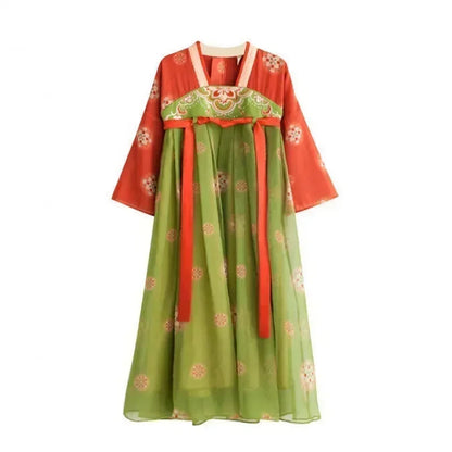 Summer Party Costume Girl Dresses Vintage Kids Clothes Vestido Casual Baby Chinese Hanfu Cosplay Children Princess Girls Dress