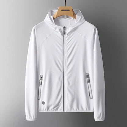 UPF50+ Summer UV Protection Hoodie Unisex Breathable Ice Silk Outdoor Sports Couple's Beach Street Style Lightweight Jacket