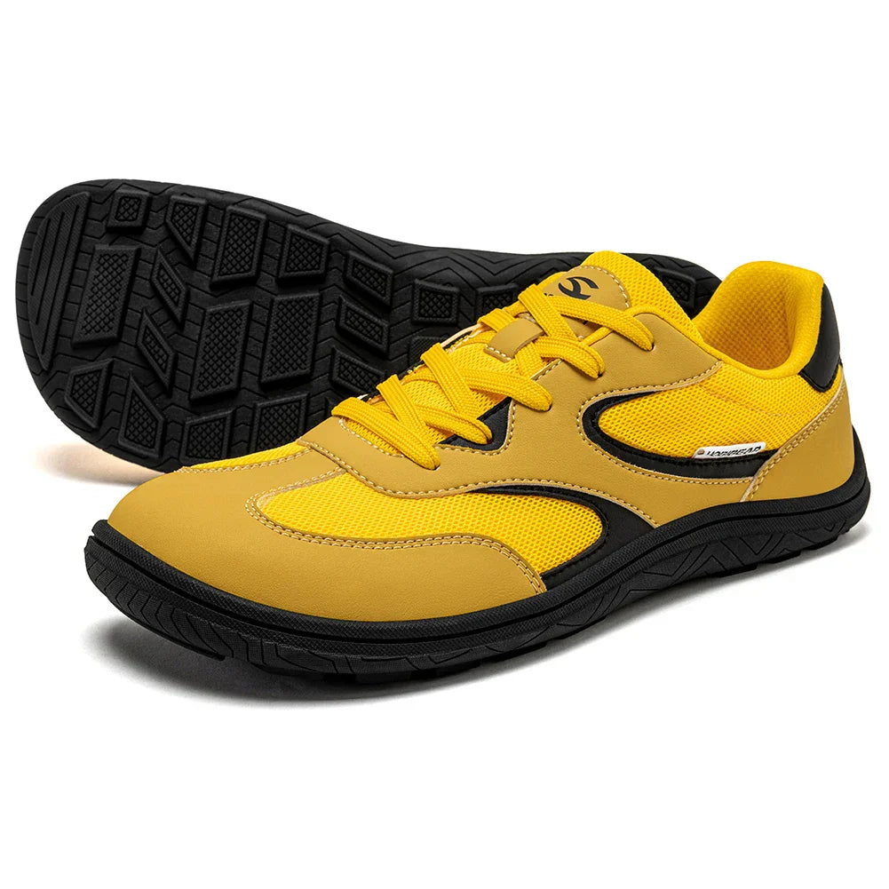 Unisex Barefoot Shoes Wide Width Minimalist Sneakers Zero Drop Classic Retro Outdoor Walking Shoes for Men Women