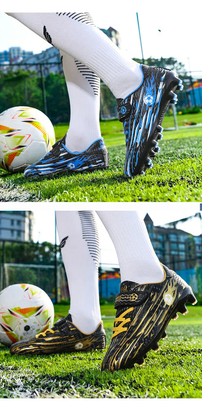 New Kids Professional Soccer Shoes TF Indoor Men Football Field Boots Original Football Shoes Society Cleats Grass Training Fast