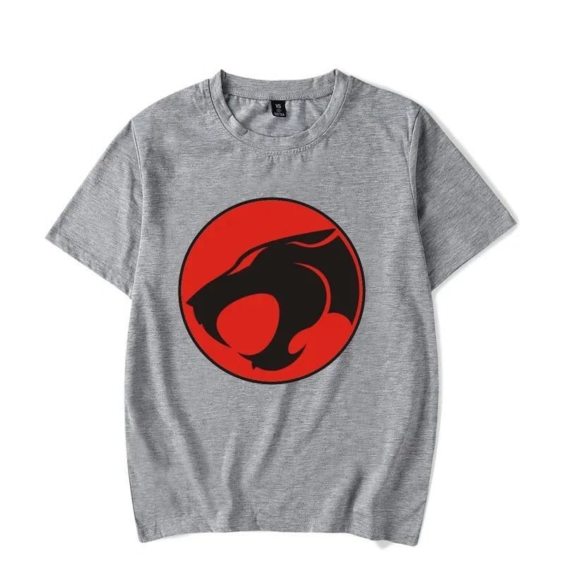Luminous T-shirt Mens Fashion Casual Short Sleeve Round Neck Tops Mens Clothing Hipster Glowing ThunderCat T-shirt