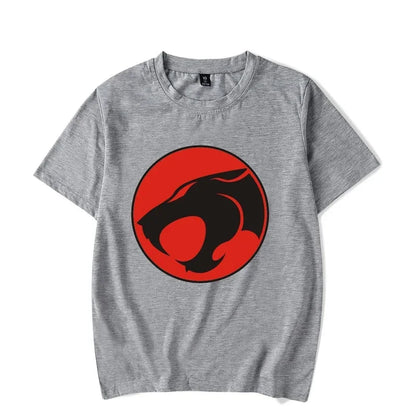 Luminous T-shirt Mens Fashion Casual Short Sleeve Round Neck Tops Mens Clothing Hipster Glowing ThunderCat T-shirt