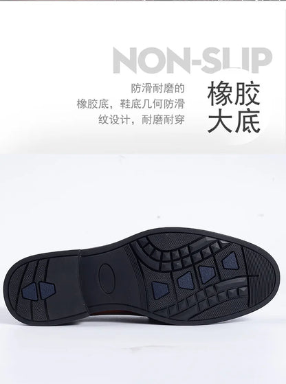 New 2025 Summer Men Genuine Leather Formal Business Loafers Slip On Retro Breathable Men Leather Moccasins Shoes
