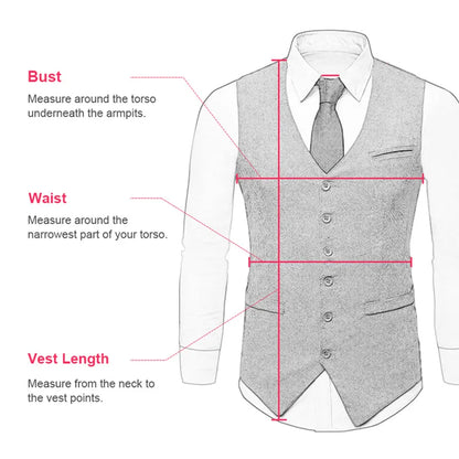 Men Vest Brown Herringbone Single Button Solid With Lapel Waistcoat For Wedding Groom Business Banquet Office Work Men Suit Vest