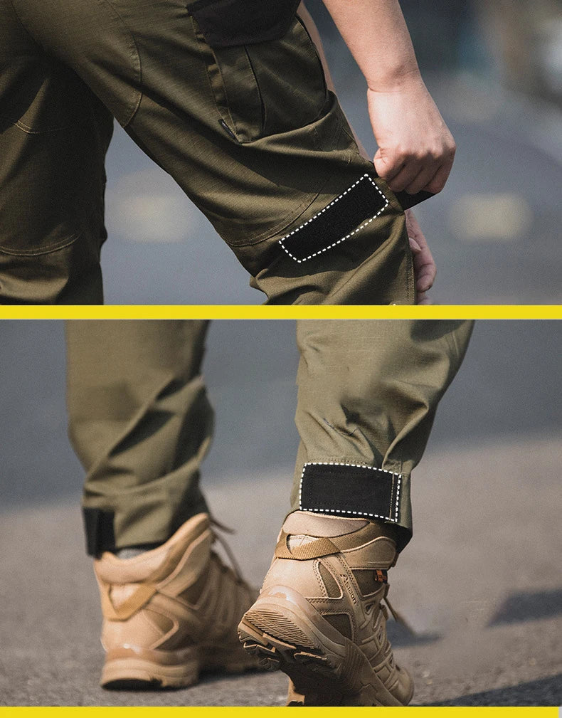 Men Hunting Tactical Cargo Pants  Green Hiking Trousers Multi Pockets Gray Uniform Paintball Airsoft Autumn  Work Clothing