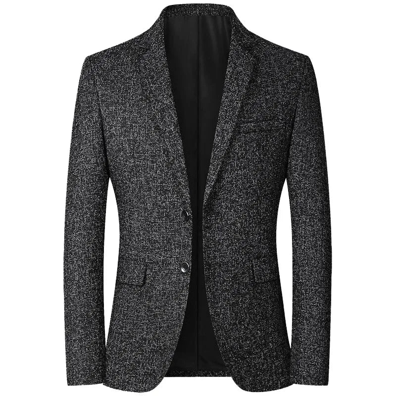 New Summer and Autumn Linen Thin Breathable and Sun-Protective Suit Jacket with Inner Lining, Slimming Middle-Aged Men's Suit