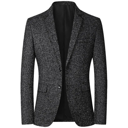 New Summer and Autumn Linen Thin Breathable and Sun-Protective Suit Jacket with Inner Lining, Slimming Middle-Aged Men's Suit