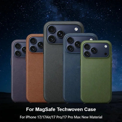 New Luxury Technology Woven Anti-scratch Case For iPhone 17 Pro Max 17 Pro For Magsafe Magnetic Wireless Charging Cover with box
