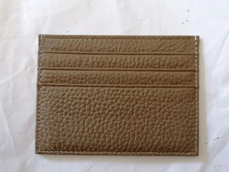 Porte-cartes en cuir de vachette avec logo personnalisé pour femme et homme, sac à cartes fin en cuir véritable, gravure du nom, portefeuille de luxe décontracté