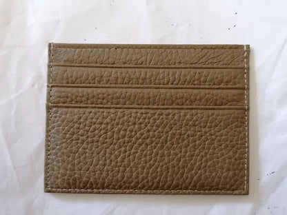Porte-cartes en cuir de vachette avec logo personnalisé pour femme et homme, sac à cartes fin en cuir véritable, gravure du nom, portefeuille de luxe décontracté