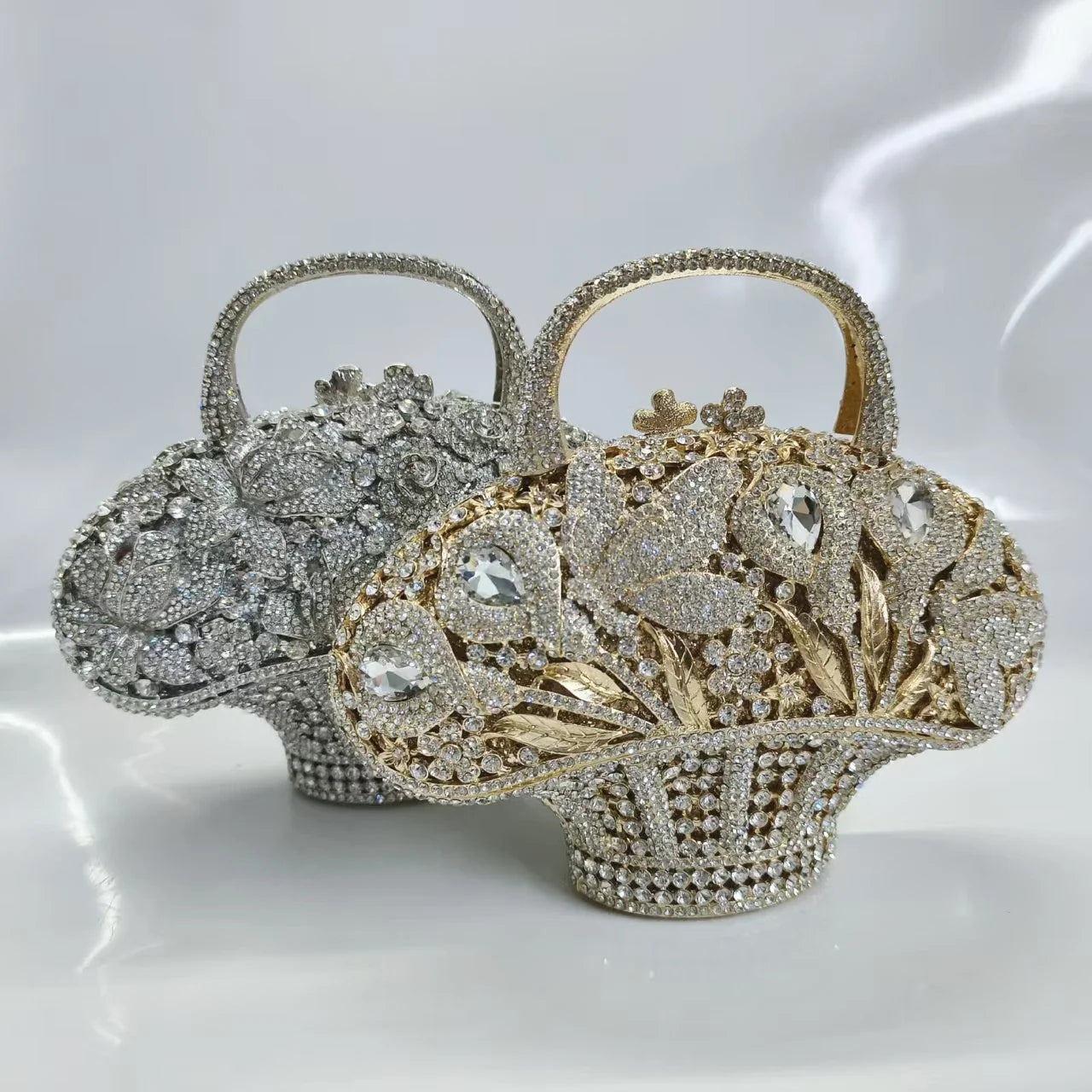 New Rhinestone Clutch Purse Women Elegant Wedding Party Bride Bag Prom Evening Handbag Sparkly Crystal Diamond Birthday Gift