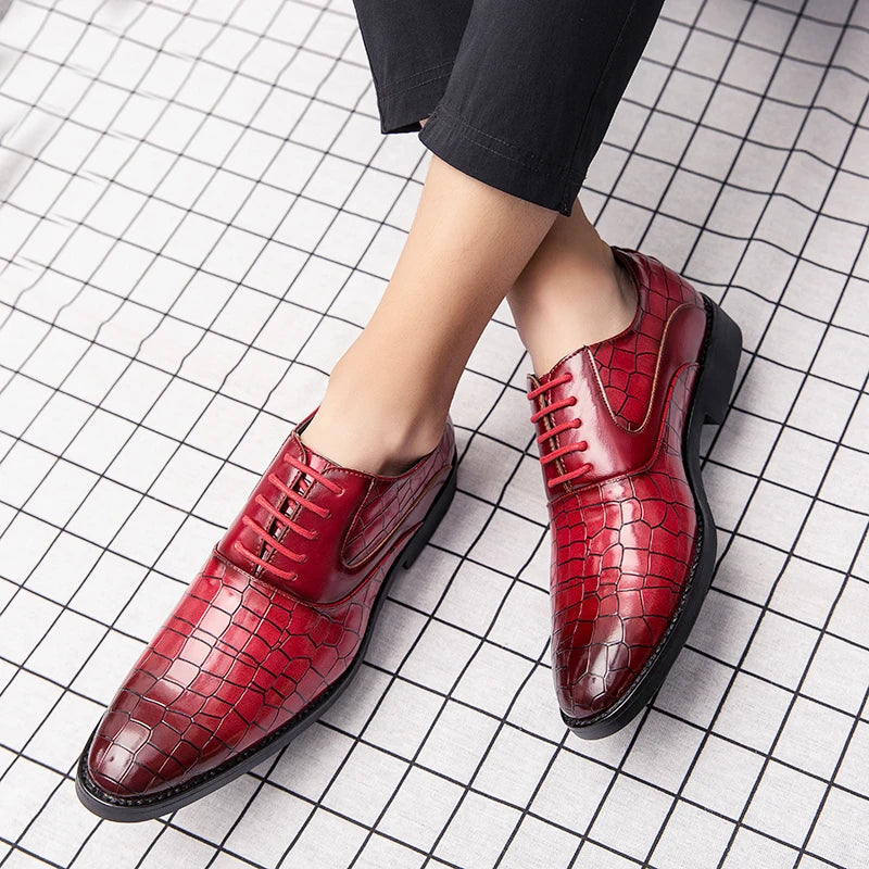 Spring Italian high-quality Blue Leather Shoes for Men men leather shoes Wedding Dress Shoes Patent mens loafers Big size:38-48